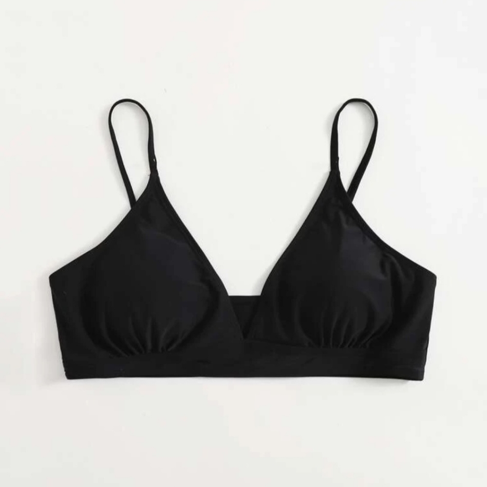 Black Bikini Top: Size 12